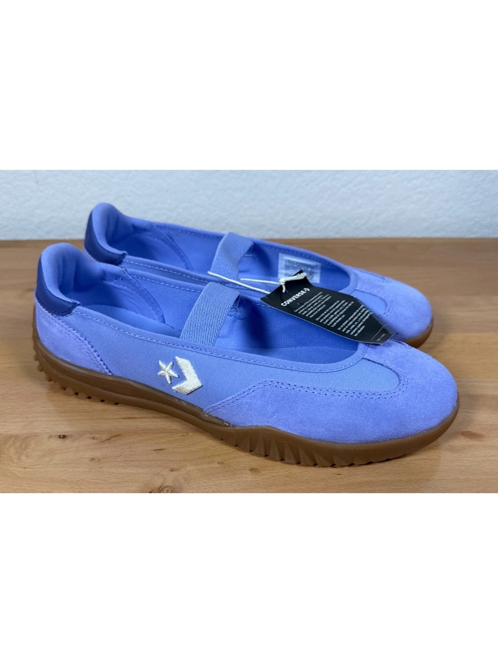Converse Lavender Slip-On Sneakers Run Star Trainer Ballet Flat 3 Layer Foam 9